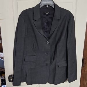 TALBOTS WOMAN PETITES BLAZER: GRAY: GREAT CONDITION: SIZE 16W
